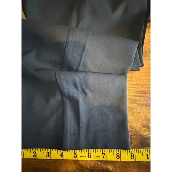 Izod Golf Mens Pants 32x32 Straight Leg Slim Navy Blue Stretch Chino Flat Front - Picture 6 of 7